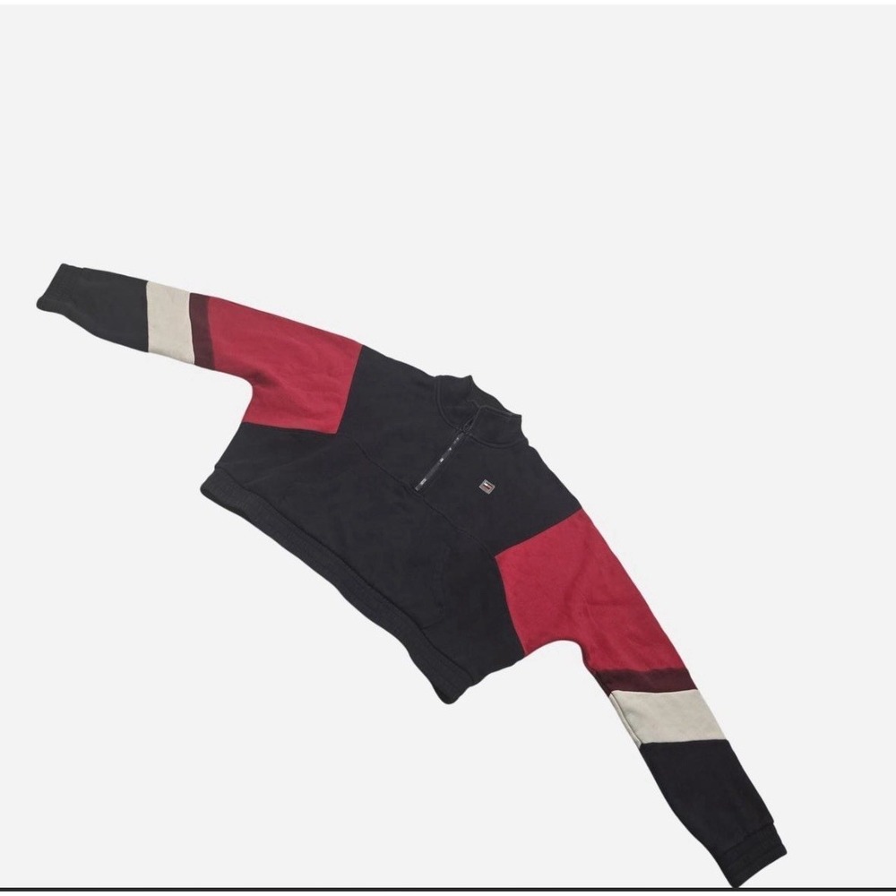 TOMMY HILFIGER Y2K Style Cropped Jacket Blue Red White Womens Size Medium